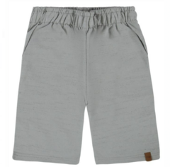 Bermuda Masculina Infantil Em Moletinho Malwee Cinza - comprar online