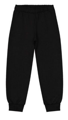 Calça de Moletom com Punho Rovitex Juvenil - Preto