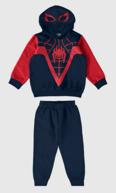 CONJUNTO INFANTIL UNISSEX HOMEM-ARANHA MARVEL® EM MOLETOM MALWEE KIDS