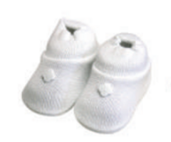 Sapatinho em Tricot para Bebês - Branco - comprar online