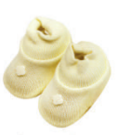 Sapatinho em Tricot para Bebês - Amarelo - comprar online
