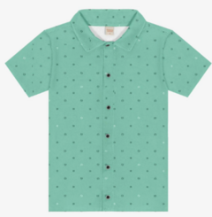 Camisa Infantil Masculina Em Viscose Trick Nick - Verde