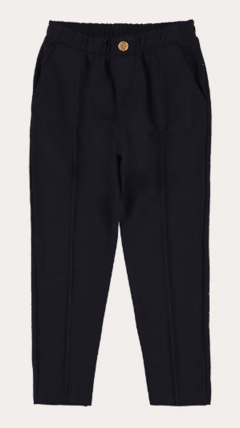 CALÇA INFANTIL MENINO ALFAIATARIA EM MOLETINHO MALWEE KIDS PRETO