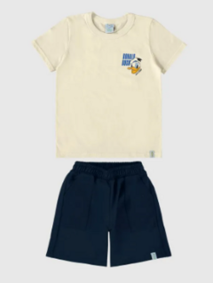 Conjunto Infantil Menino Estampa Frente E Costas Pato Donald Malwee Kids - comprar online