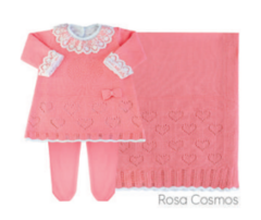 Saída de Maternidade Tricot - Rosa Romance - comprar online