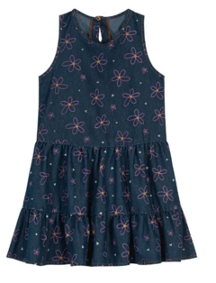 Vestido Jeans Infantil Denim Trick Nick Azul