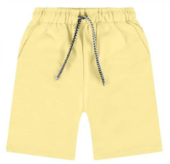 Bermuda Masculina Infantil Básica Texturizada Com Cordão Malwee Amarela - comprar online