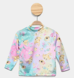 Camiseta Infantil Kely & Kety Proteção UV 50+ Estampada Menina