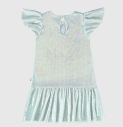 Vestido Infantil Evasê Em Malha Metalizada Malwee Kids Furta-Cor - comprar online