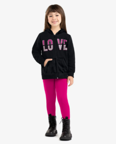 Conjunto Infantil Jaqueta Com Legging Rovi Kids Preto - comprar online