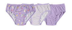 KIT 3 CALCINHAS INFANTIS MENINA EM ALGODÃO MALWEE KIDS