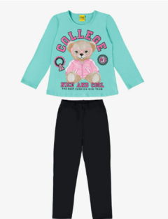 Conjunto Infantil Blusa Com Legging Rovi Kids Verde - comprar online