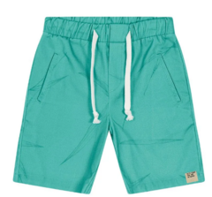 Bermuda Infantil Em Sarja Twill Trick Nick Verde