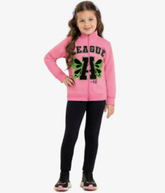Conjunto Infantil Jaqueta Com Legging Rovi Kids Rosa - comprar online