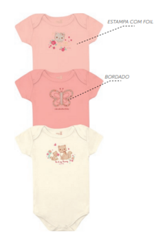 Kit Body Bebê Manga Curta - Kiko Baby - comprar online