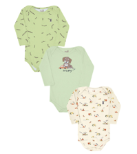 Kit Body Bebê Manga Longa - Kiko Baby na internet