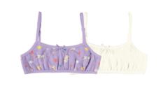 KIT 2 TOPS INFANTIS MENINA SEM BOJO EM ALGODÃO MALWEE KIDS