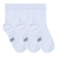 KIT 3 MEIAS INFANTIL UNISSEX MALWEE KIDS BRANCO