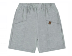 Bermuda Masculina Infantil Em Moletinho Malwee Cinza - comprar online
