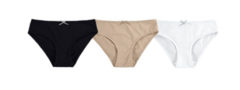 KIT 3 CALCINHAS INFANTIS MENINA EM COTTON LIGHT MALWEE KIDS