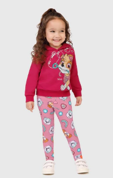 Conjunto Longo Infantil Menina Patrulha Canina Malwee Kids - comprar online