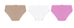 KIT 3 CALCINHAS INFANTIS MENINA EM ALGODÃO MALWEE KIDS