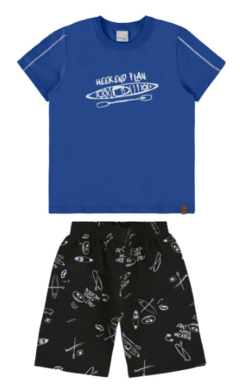 Conjunto Infantil Menino Weekend Plan Em Algodão Malwee Kids - comprar online