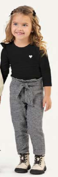 Conjunto Menina Colorittá Preto e Branco - comprar online