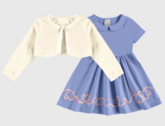 Conjunto Infantil Menina Casaco Pelúcia E Vestido Malwee Kids - Baby Fofs