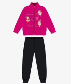 Conjunto Infantil Jaqueta Com Calça Rovi Kids Rosa na internet