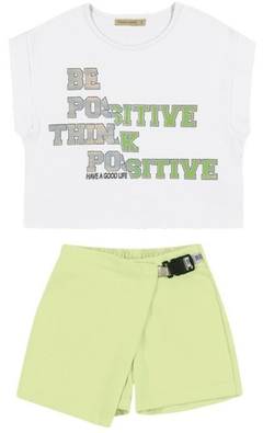 CONJUNTO INFANTIL FEMININO POSITIVE TRICK NICK VERDE