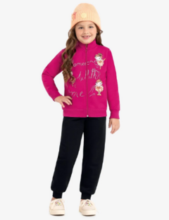 Conjunto Infantil Jaqueta Com Calça Rovi Kids Rosa - comprar online