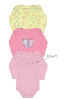 Kit Body Bebê Manga Longa - Kiko Baby - comprar online