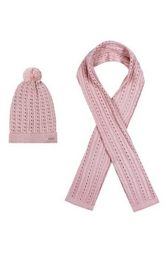 Kit Gorro e Cachecol Infantil Rosa - comprar online