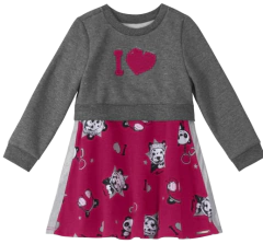 Vestido Menina Em Moletinho Carinhoso com Bolero Rosa