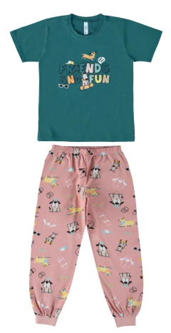 PIJAMA INFANTIL MENINO ESTAMPADO EM ALGODÃO MALWEE KIDS