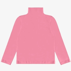 Blusa Manga Longa Infantil Gola Alta Rovitex Kids - Rosa