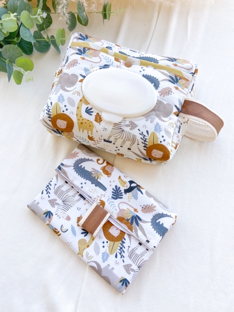Kit Necessaire e Trocador Mini zoo
