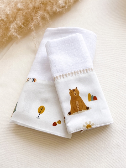 Kit Fralda Newborn Alegria no Bosque