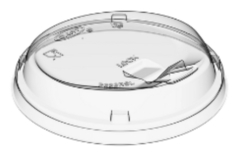 Caja 1000 Tapas Dart/Solo Prima P662RSL (para no usar popote en vaso 12 oz) - comprar en línea