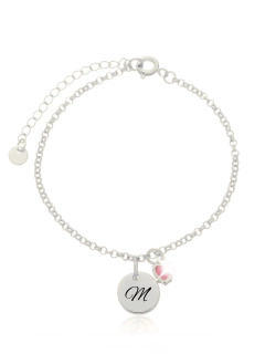 Pulseira Personalizado Letra Aço Inox