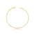 Pulseira Cadeado Longo Dourado na internet