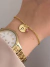 Pulseira Personalizado Letra Dourada - comprar online