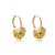 Brinco Argola Click Medalhinhas Dourado