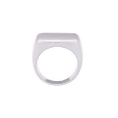 Anel Base Reta Regulável Prata