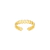 Anel Coração Regulavel Dourado