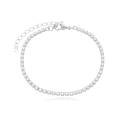 Pulseira Inteira Riviera Prata