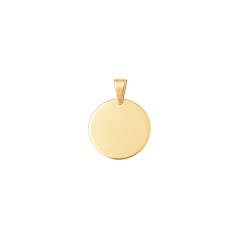 Medalha Redonda 2,0mm Dourada - comprar online