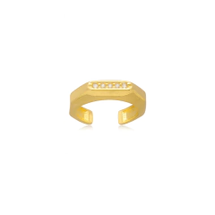 Piercing Cravejado Uma Fileira Dourado - comprar online