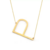 Colar Letra Dourado - loja online
